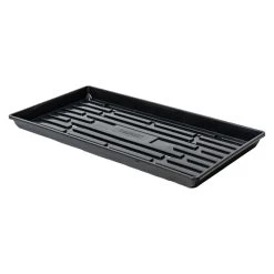 Polypro Shallow Tray (With Holes), Black – 24 Count
