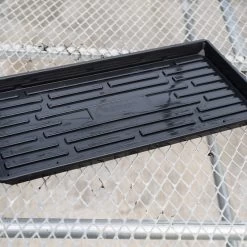 Polypro Shallow Tray (No Holes), Black – 4 Count