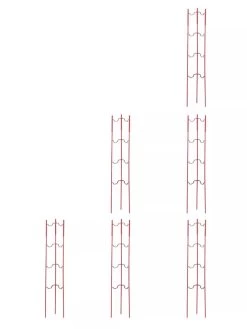Stacking Tomato Ladders, Set Of 6 -Plant Care Shop 40309 Red stacking tomato ladders set of 6 red tif