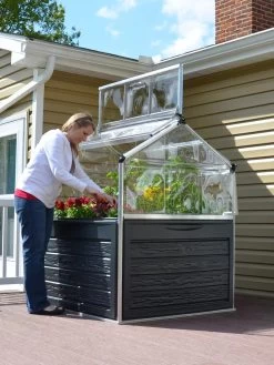 Canopia® By Palram Plant Inn™ Raised Bed Greenhouse, 4' X 4' 18 Canopia® By Palram Plant Inn™ Raised Bed Greenhouse, 4' X 4' -Plant Care Shop 8588308 02V tif