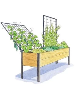 Space-Maker Pivoting Trellis, 8' -Plant Care Shop 8590367 SMTrellis 8ft tif
