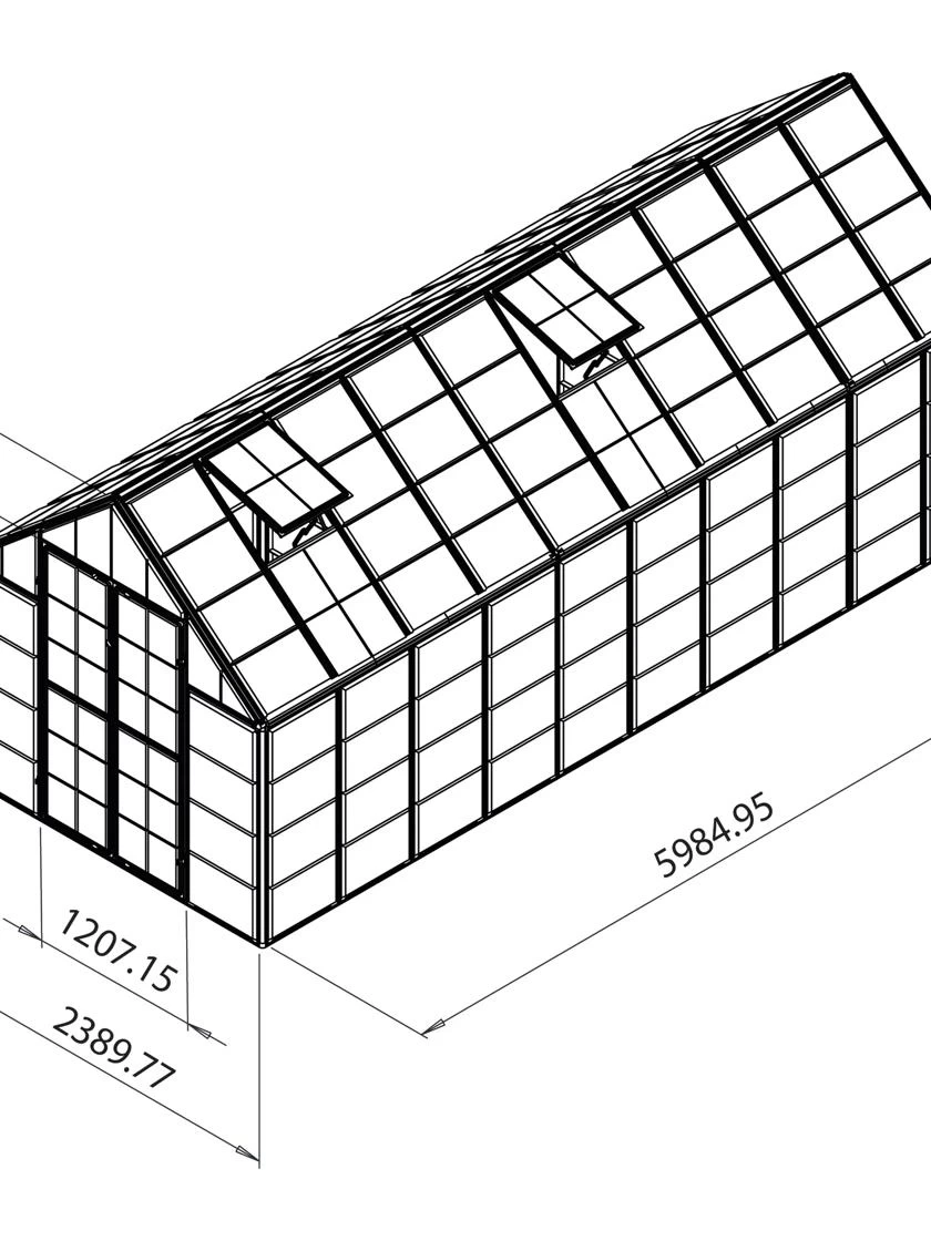 Canopia® By Palram Harmony™ Snap & Grow Greenhouse, 8' 19 Canopia® By Palram Harmony™ Snap & Grow Greenhouse, 8' - Image 17