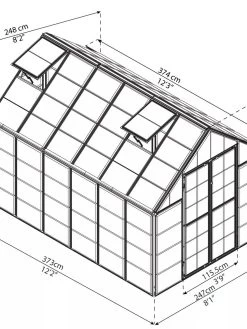 Canopia® By Palram Harmony™ Snap & Grow Greenhouse, 8' 41 Canopia® By Palram Harmony™ Snap & Grow Greenhouse, 8' -Plant Care Shop 8591044 05V jpg