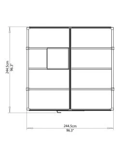 Canopia® By Palram Glory™ Greenhouse, 8' -Plant Care Shop 8591547 14v