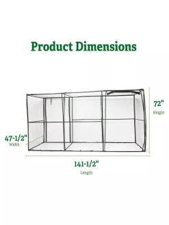 Crop Cage, 4' X 12' -Plant Care Shop 8596540 2