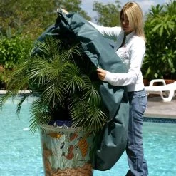 The Planket® Frost Protection Plant Cover, 10' Round -Plant Care Shop 8599102 02V tif