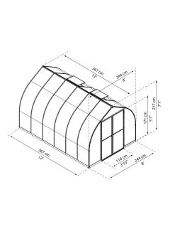Canopia® By Palram Bella™ Greenhouse, 8' -Plant Care Shop 8599338 04v