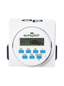 Digital Programmable 7 Day Timer Dual Outlet 10 Digital Programmable 7 Day Timer Dual Outlet -Plant Care Shop 8599360 01v