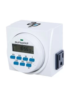 Digital Programmable 7 Day Timer Dual Outlet 11 Digital Programmable 7 Day Timer Dual Outlet -Plant Care Shop 8599360 03v
