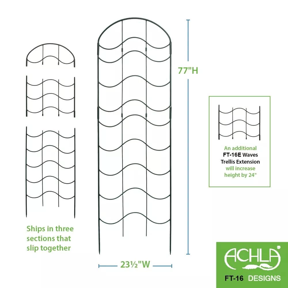 Achla Designs Waves Trellis Extension Piece 3 Achla Designs Waves Trellis Extension Piece