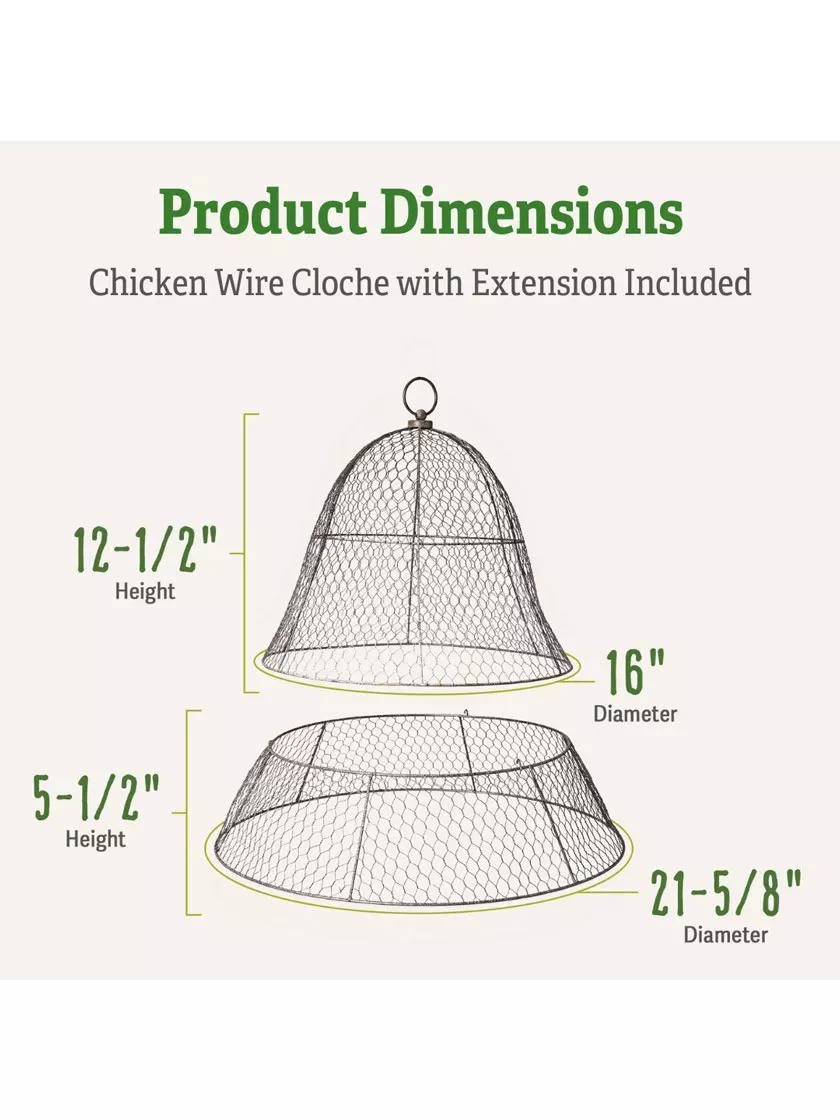 Chicken Wire Cloche With Extension 5 Chicken Wire Cloche With Extension - Image 3