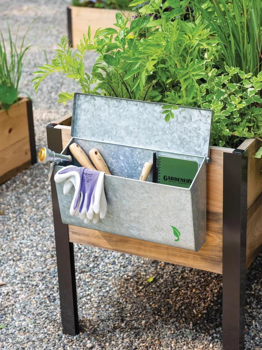 Galvanized Garden Tool Storage Box 3 Galvanized Garden Tool Storage Box