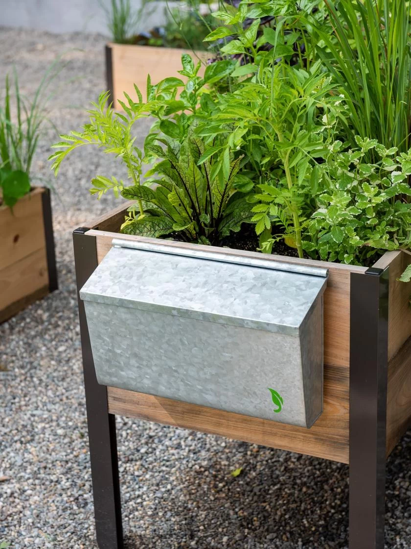 Galvanized Garden Tool Storage Box 4 Galvanized Garden Tool Storage Box - Image 2