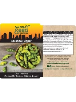 Shishito Pepper Organic Seeds 7 Shishito Pepper Organic Seeds -Plant Care Shop 8611910 02v