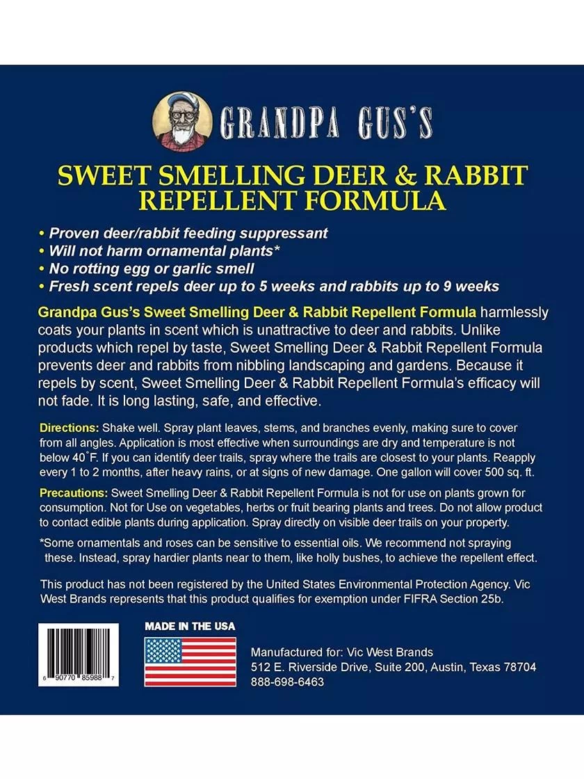 Grandpa Gus's Deer & Rabbit Repellent Spray 6 Grandpa Gus's Deer & Rabbit Repellent Spray - Image 4