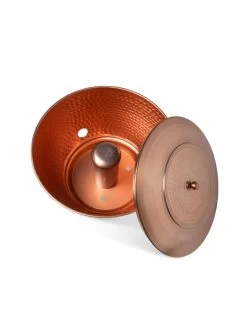 Hammered Copper Hose Pot With Lid -Plant Care Shop 8613311 5811