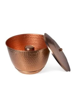 Hammered Copper Hose Pot With Lid -Plant Care Shop 8613311 5812