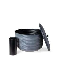 Ribbed Hose Pot With Lid -Plant Care Shop 8613332 5804